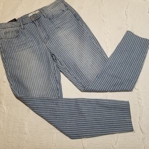 Joe's Jeans High Rise Skinny Ankle Stripes 31 NWT